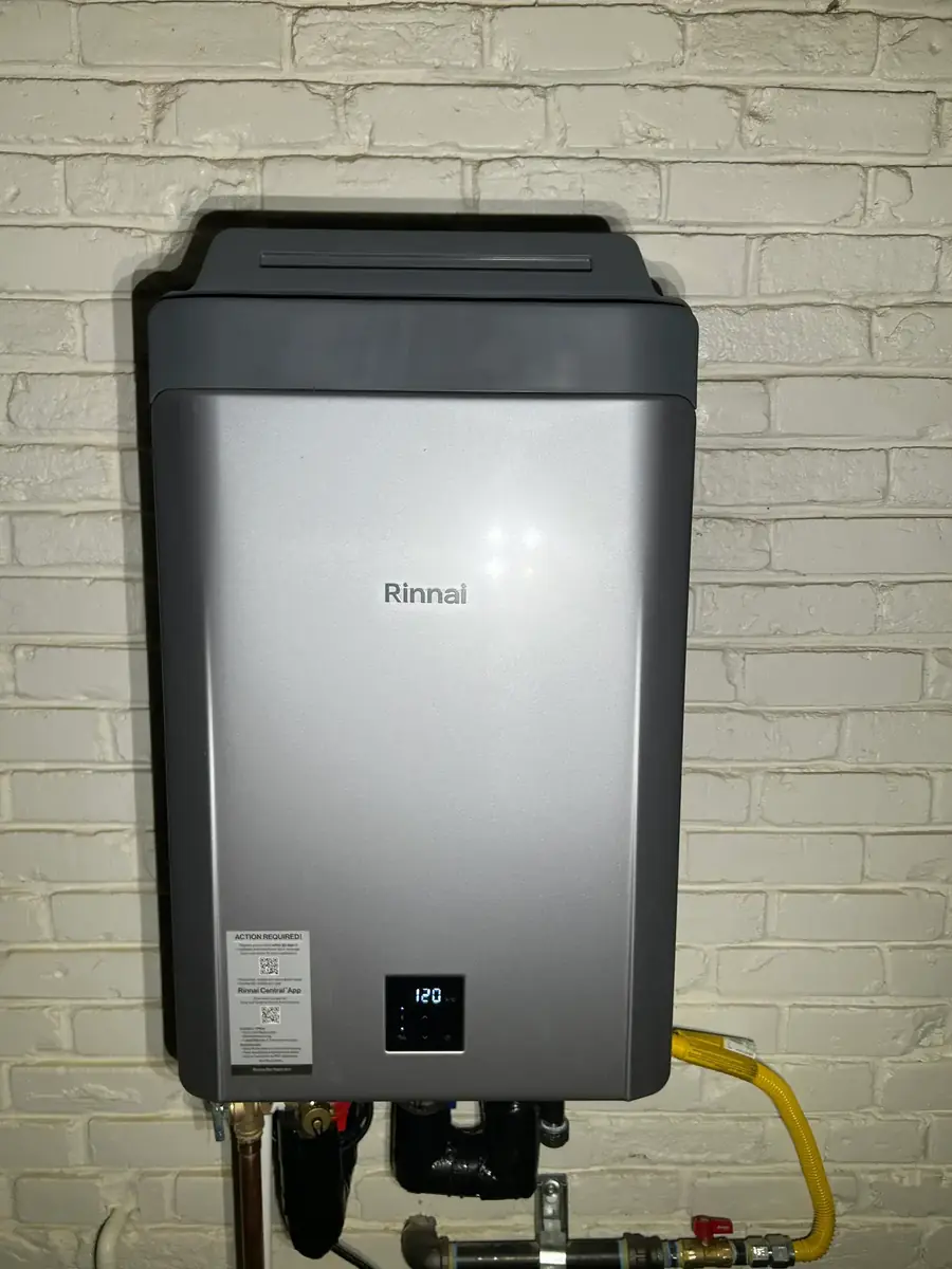 Rinnai Tankless: Set to 120°F