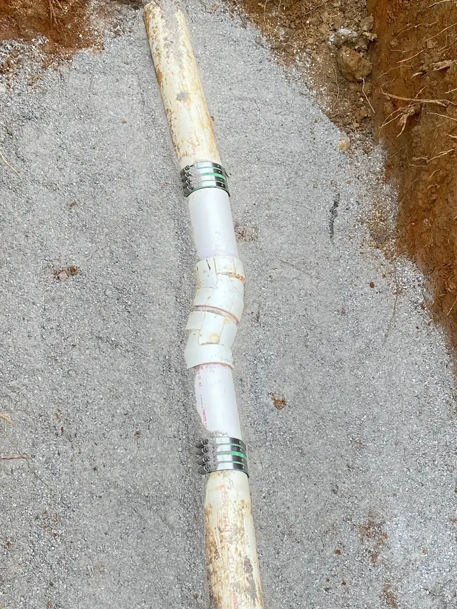 Sewer Repair: New Coupling Detail