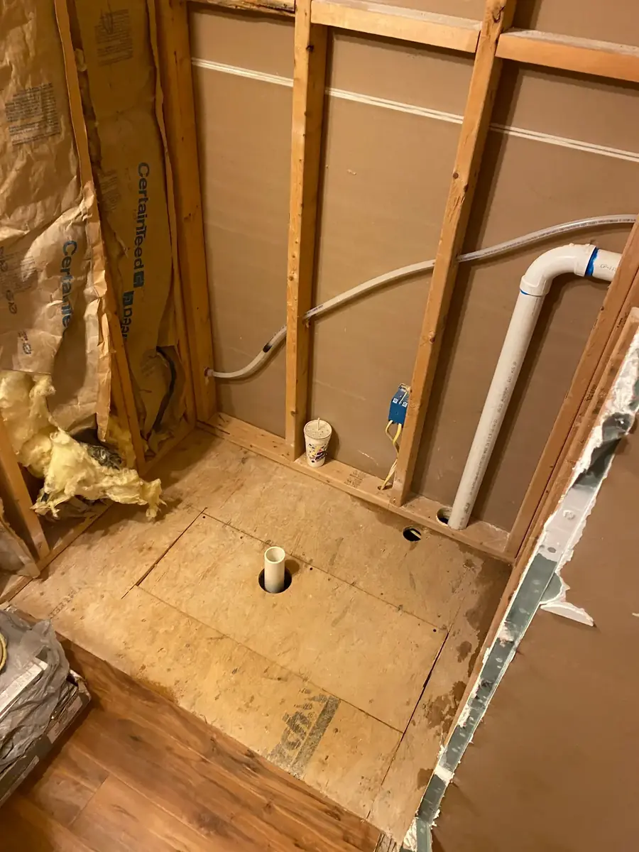 Shower Renovation Rough-in