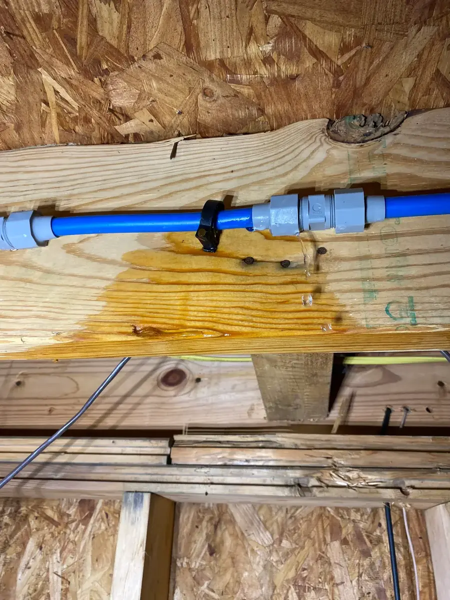 Water Line Leak: Crawl Space