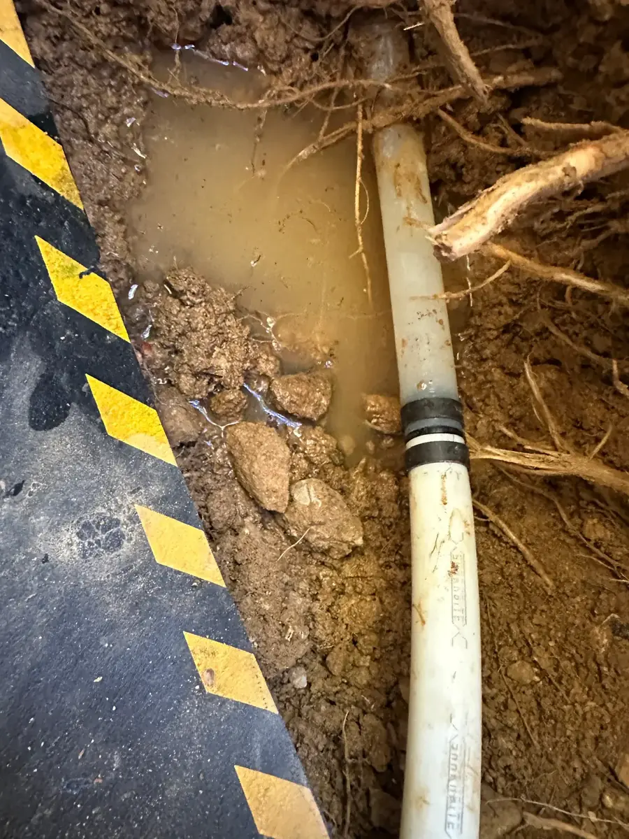 Failed Shark Bite: Active Leak